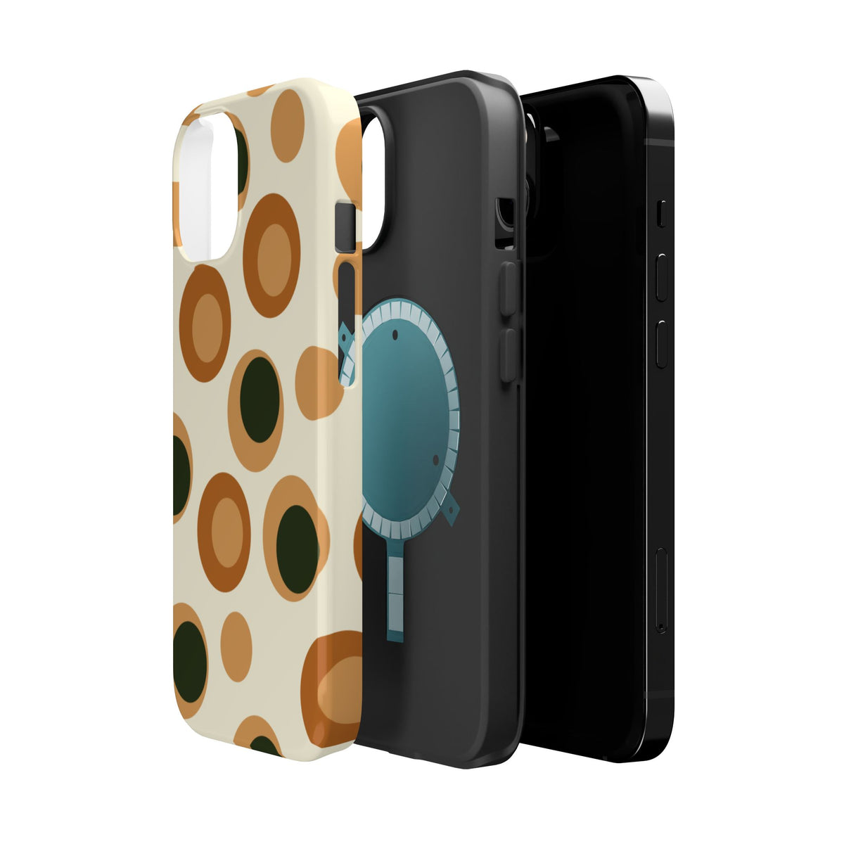 Retro Dot Pattern Phone Case | Magnetic Impact-Resistant Case
