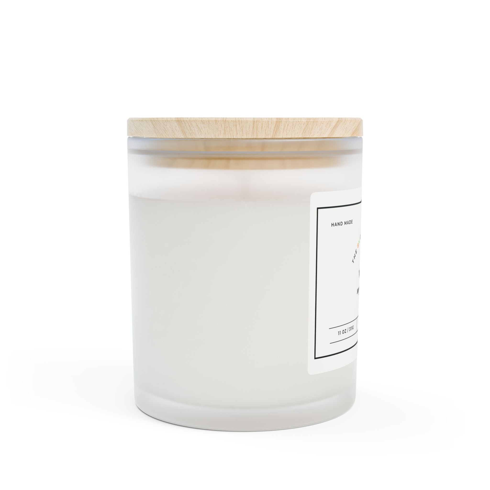 Vanilla Scented Candle Frosted Glass Candle | 11oz Soy Wax