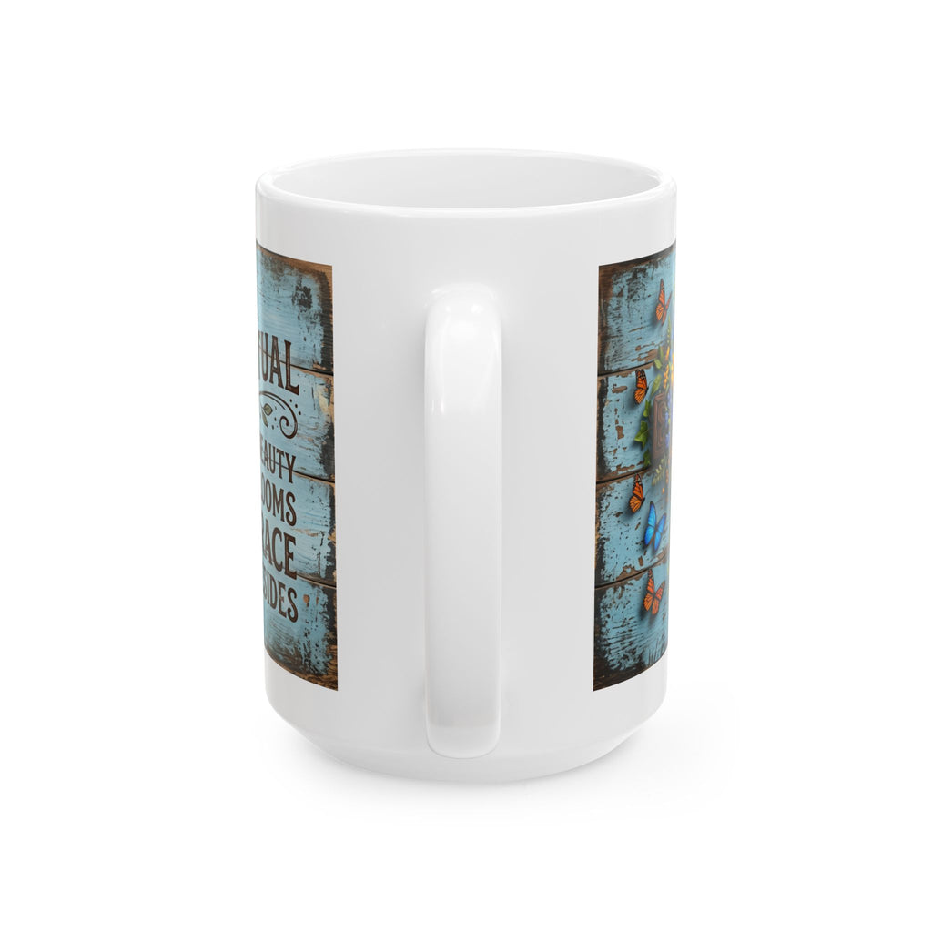 Beautiful Vibrant Spiritual Embrace the Faith Mug