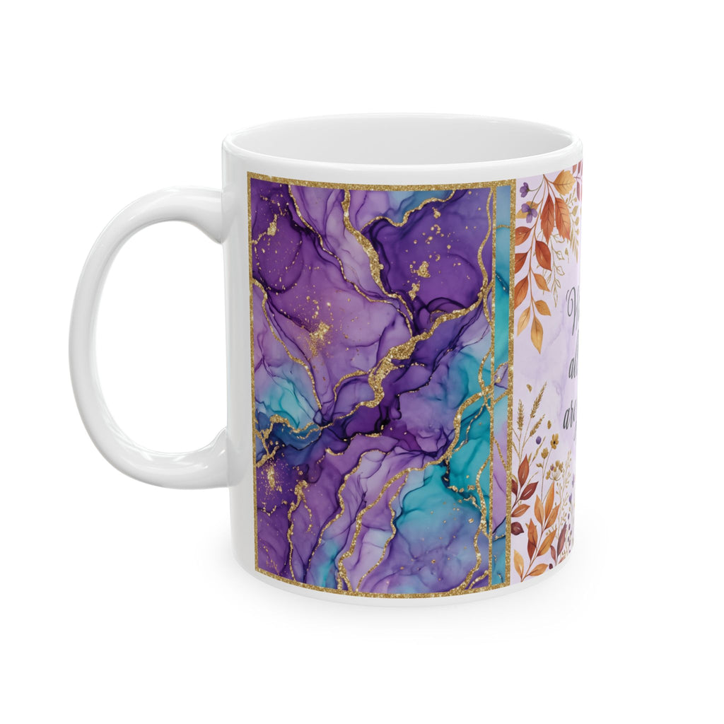 With God All Things Are Possible Mug | Scripture Coffee Cup, Floral Watercolor