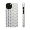 Blue Cross Pattern Phone Case