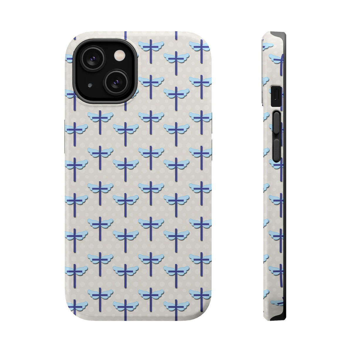 Blue Cross Pattern Phone Case