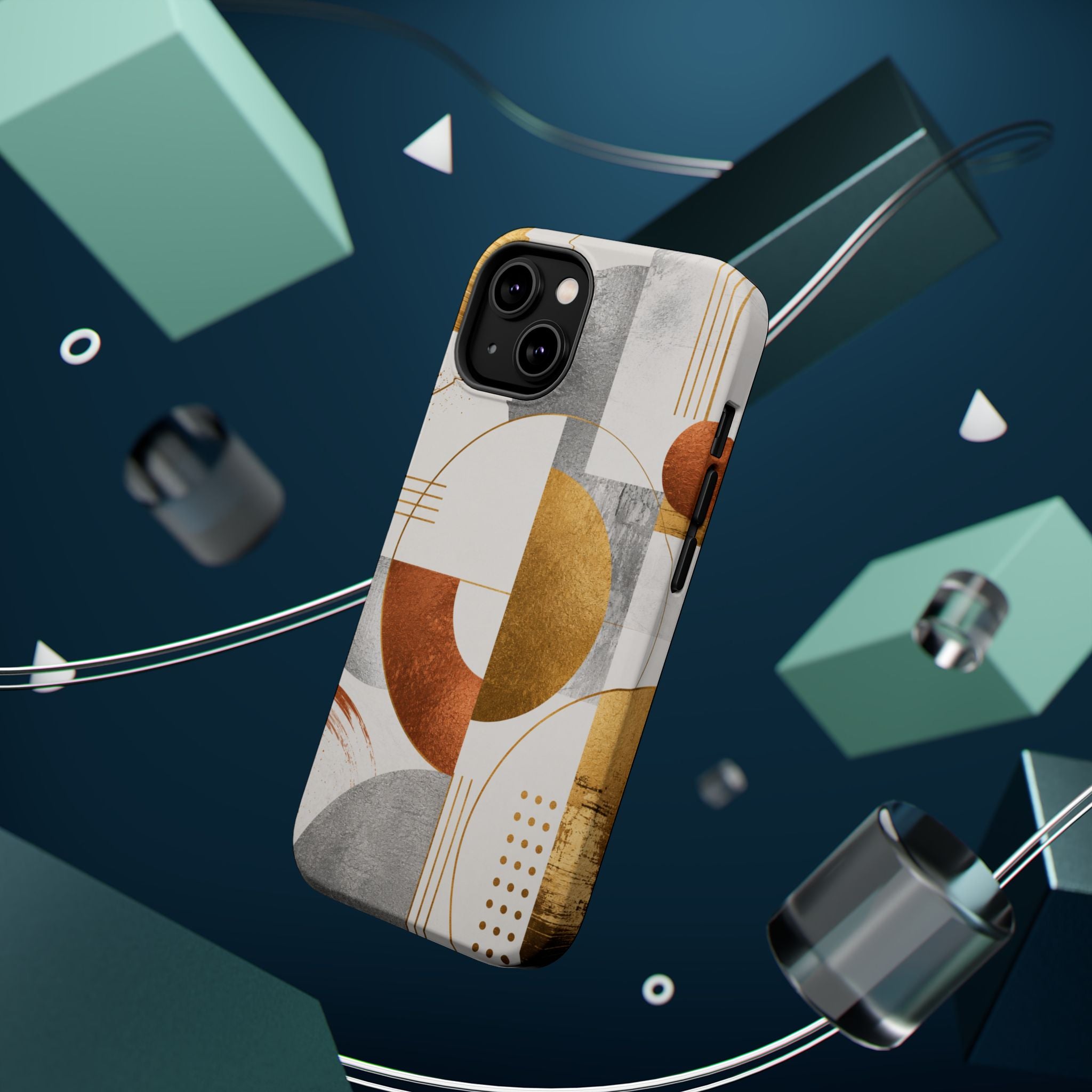 Abstract Geometric Circles Phone Case | Magnetic Impact-Resistant Case