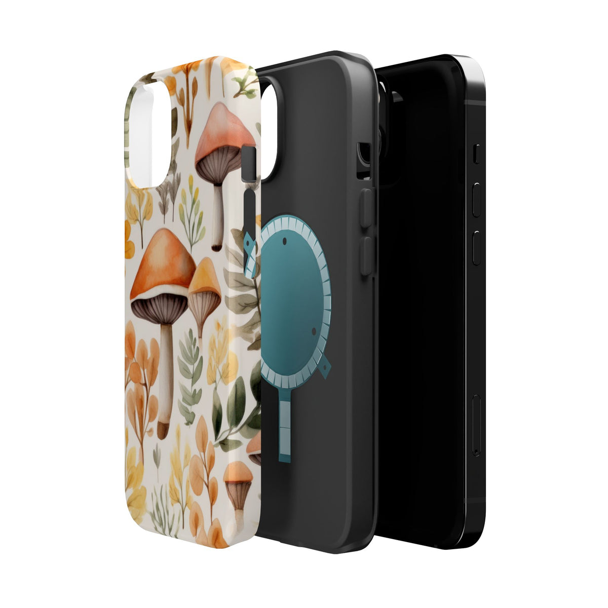 Autumn Mushroom Pattern Phone Case | Magnetic Impact-Resistant Case
