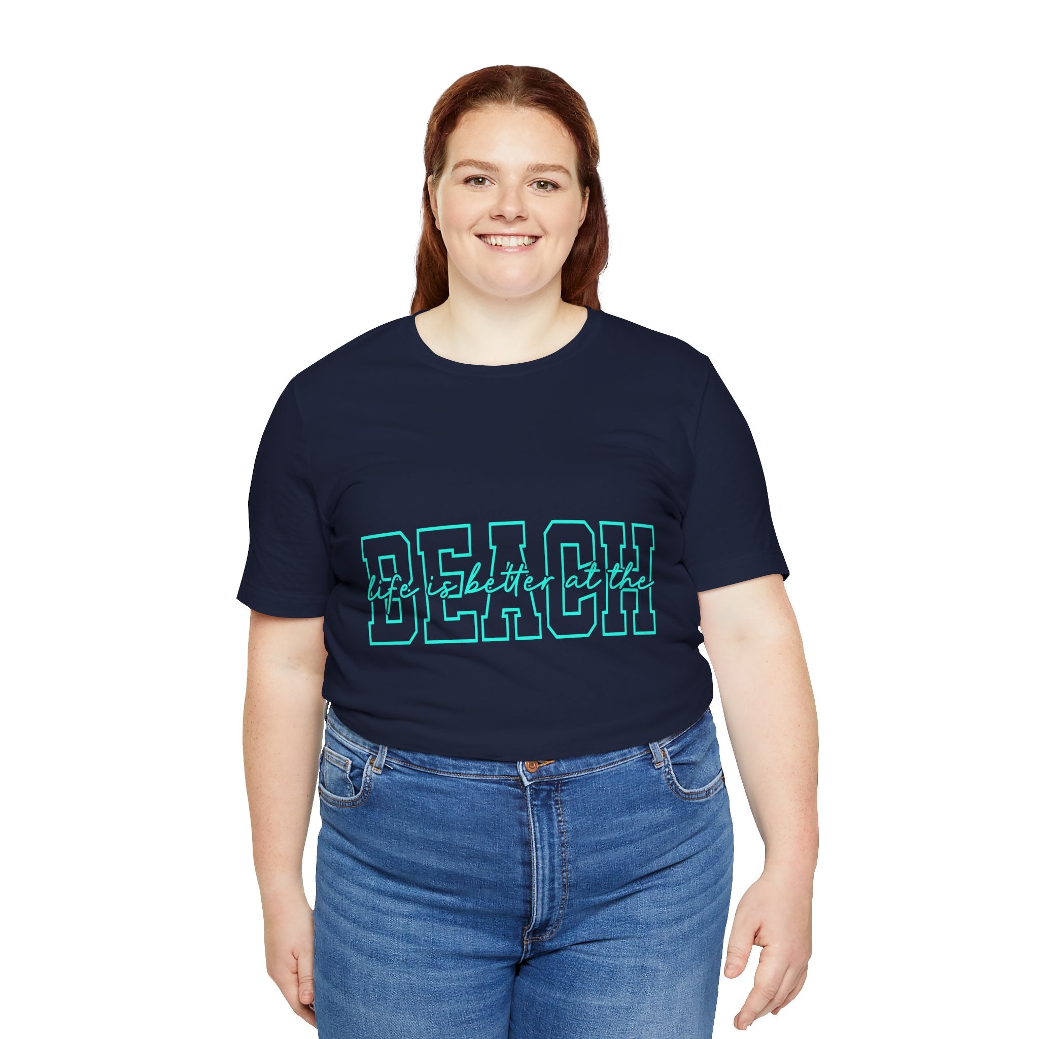 Beach state script Tee | Coastal summer typography t-shirt