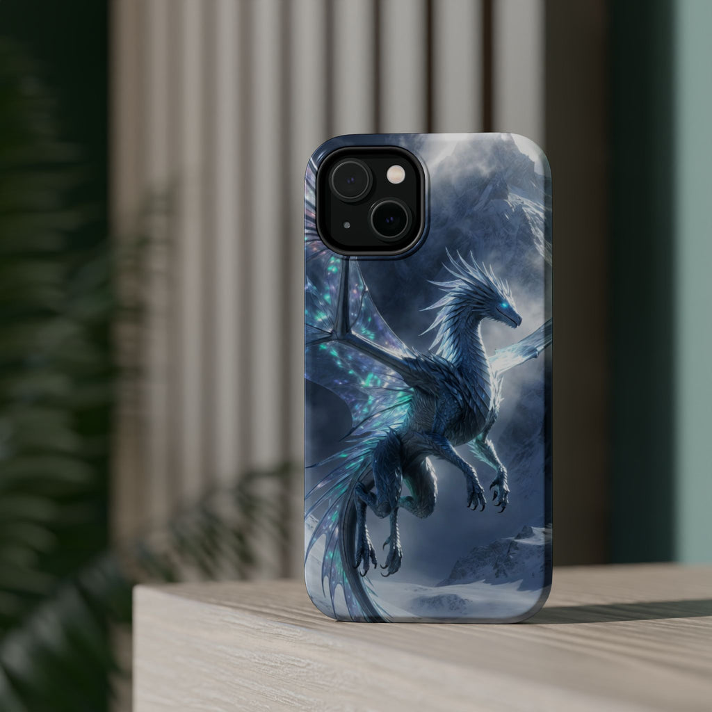 Blue Ice Dragon phone case | Magnetic impact-resistant phone case