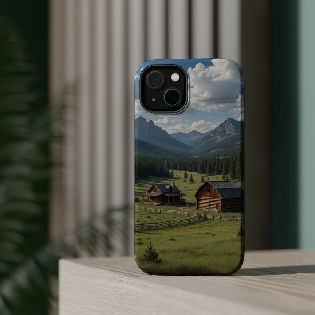 Mountain Valley Cabins Phone Case | Magnetic Impact-Resistant