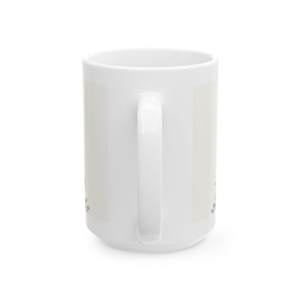 I Can Do All Things Through Christ Mug | Scripture Philippians 4:13 Floral Ceramic