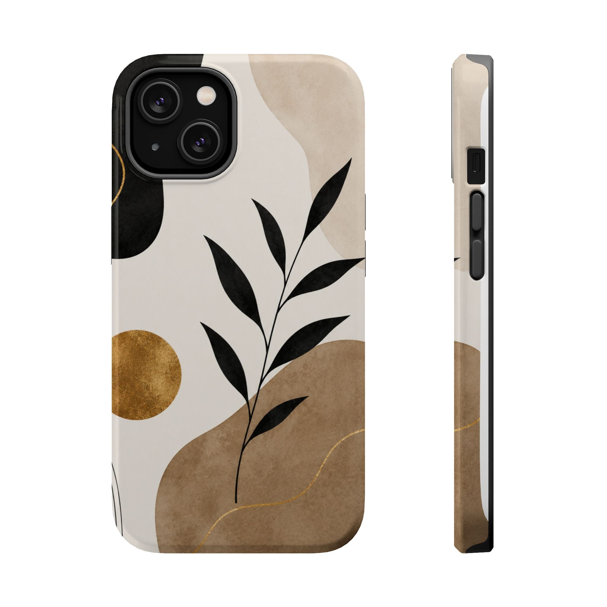 Minimal Abstract Botanical Phone Case | Magnetic Impact-Resistant Case