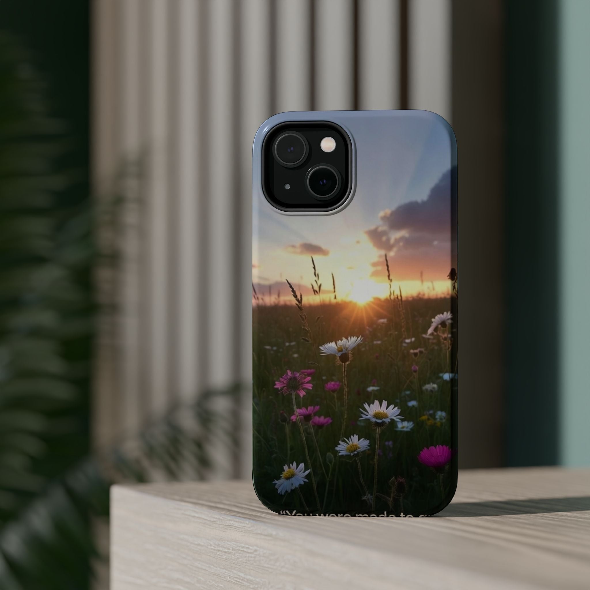 Wildflower Sunrise phone case | magnetic impact-resistant case