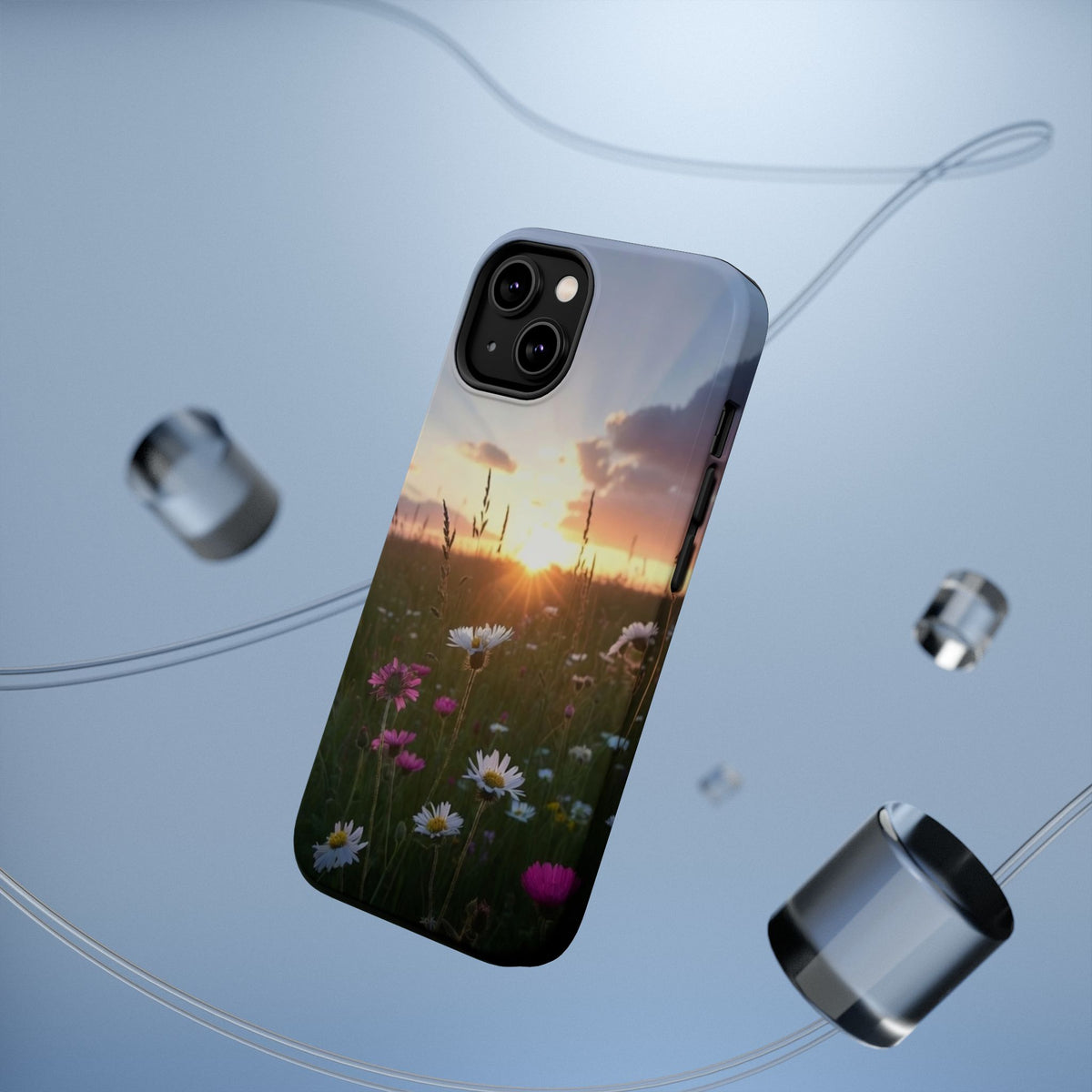 Wildflower Sunrise phone case | magnetic impact-resistant case