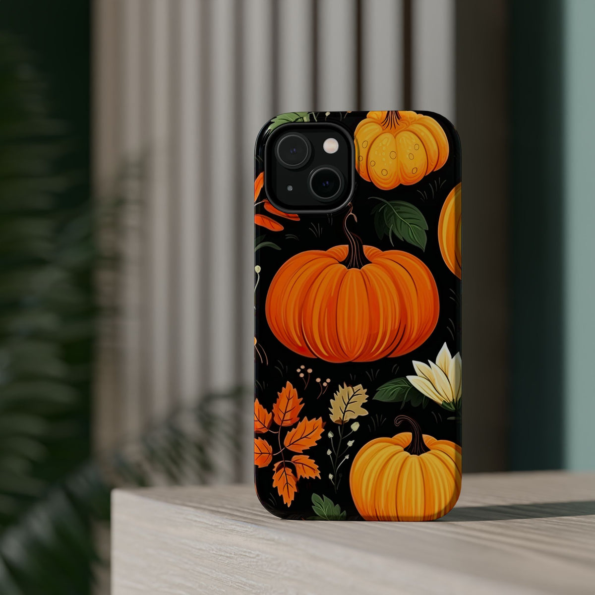 Pumpkin Pattern Phone Case | Magnetic Impact-Resistant Case
