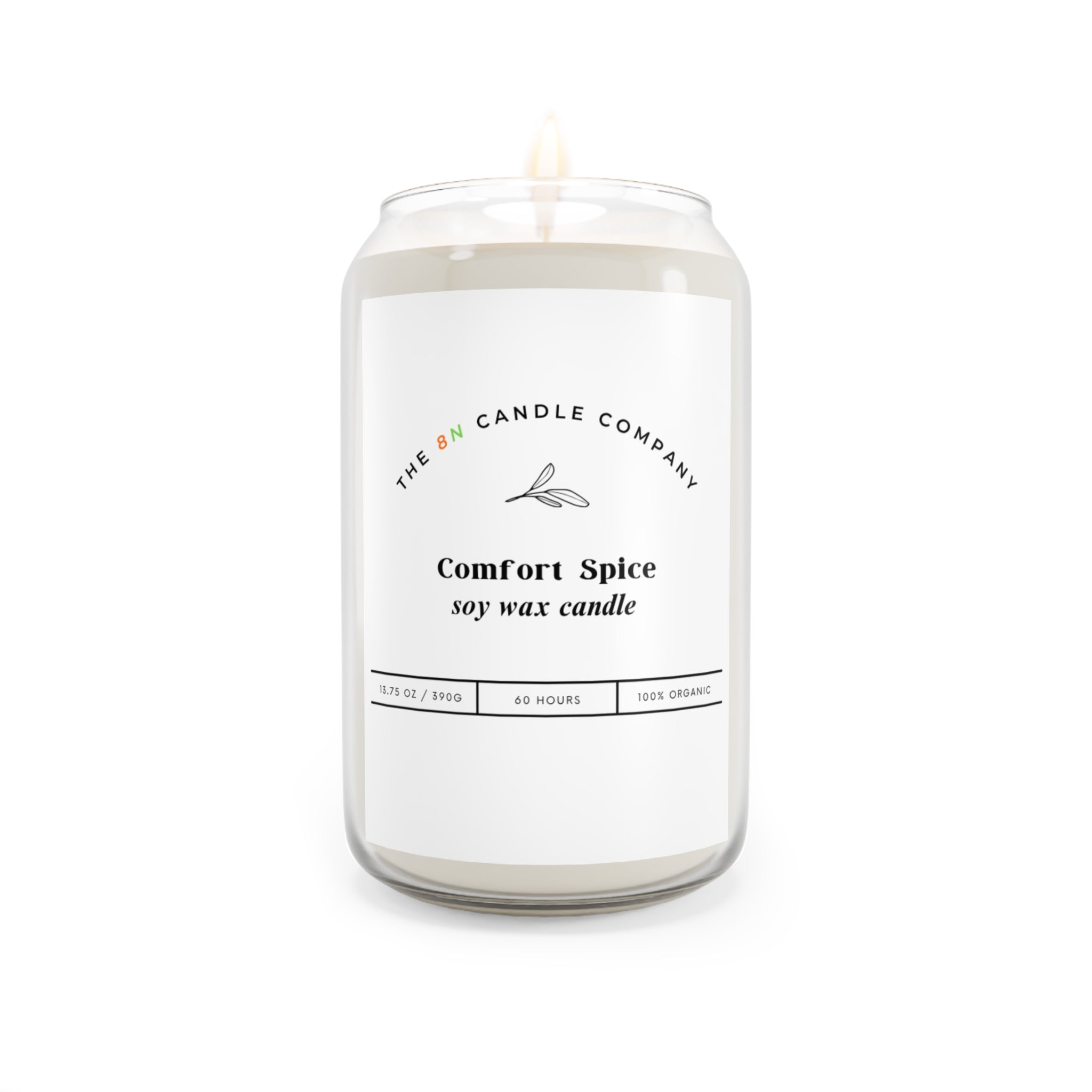 Comfort Spice soy candle, 13.75oz glass jar | Scented Soy Candle