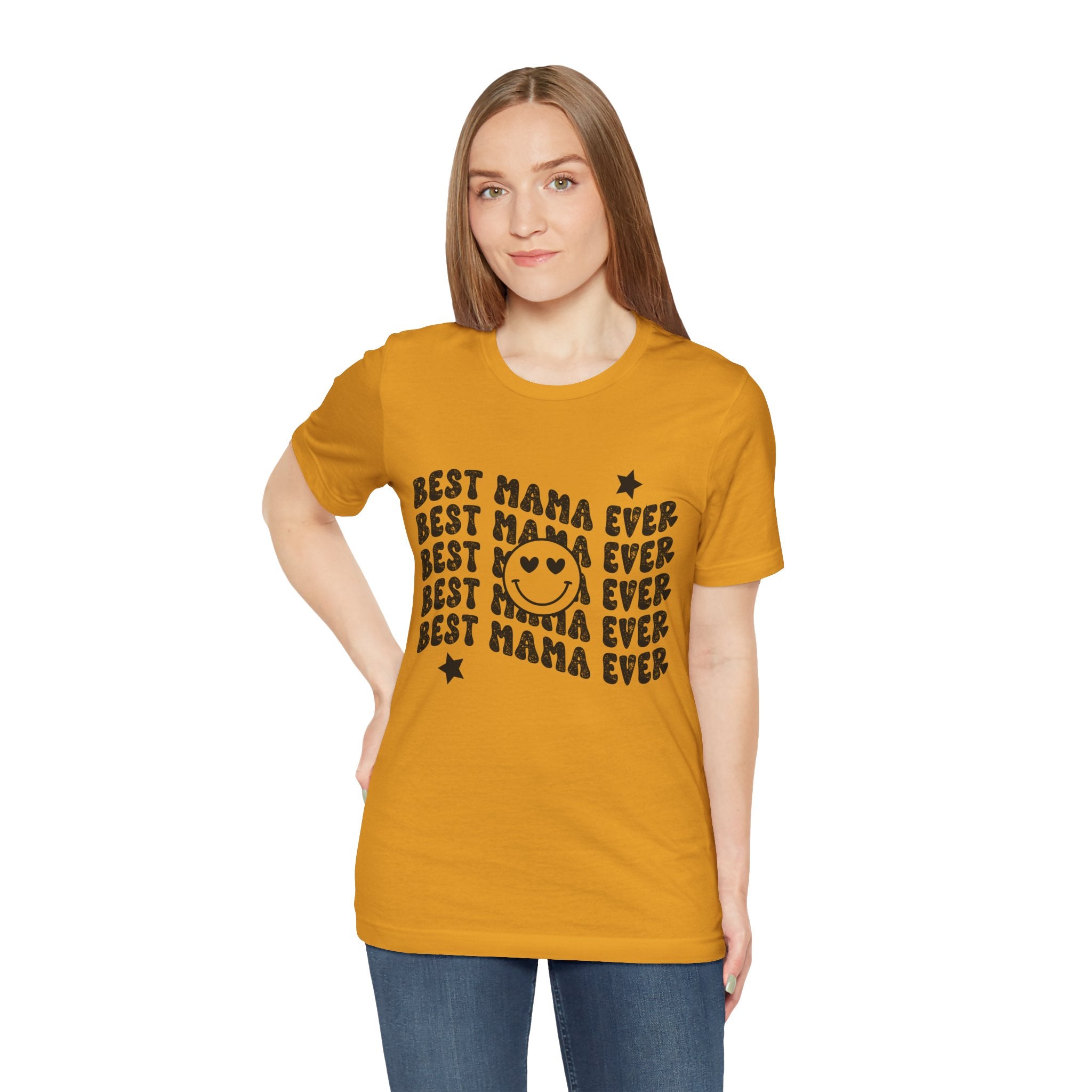 Best Mama Ever smiley design Tee | Mother's Day shirt