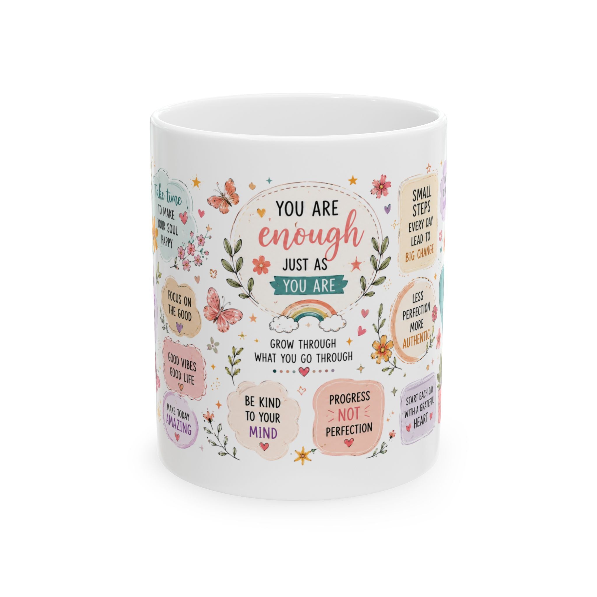 You Are Enough Inspirational Quotes Mug | Positive Affirmation Ceramic Mug