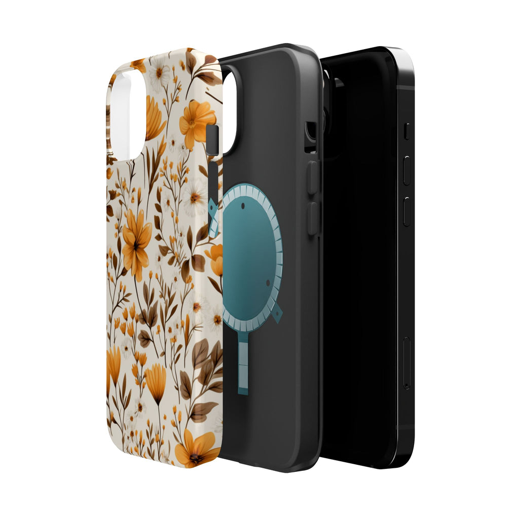 Autumn Floral Pattern Phone Case | Magnetic Impact-Resistant Case