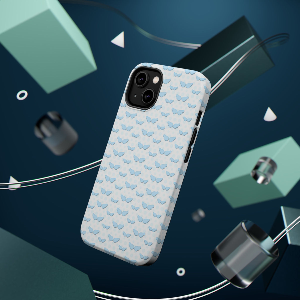 Blue Wings Pattern Phone Case