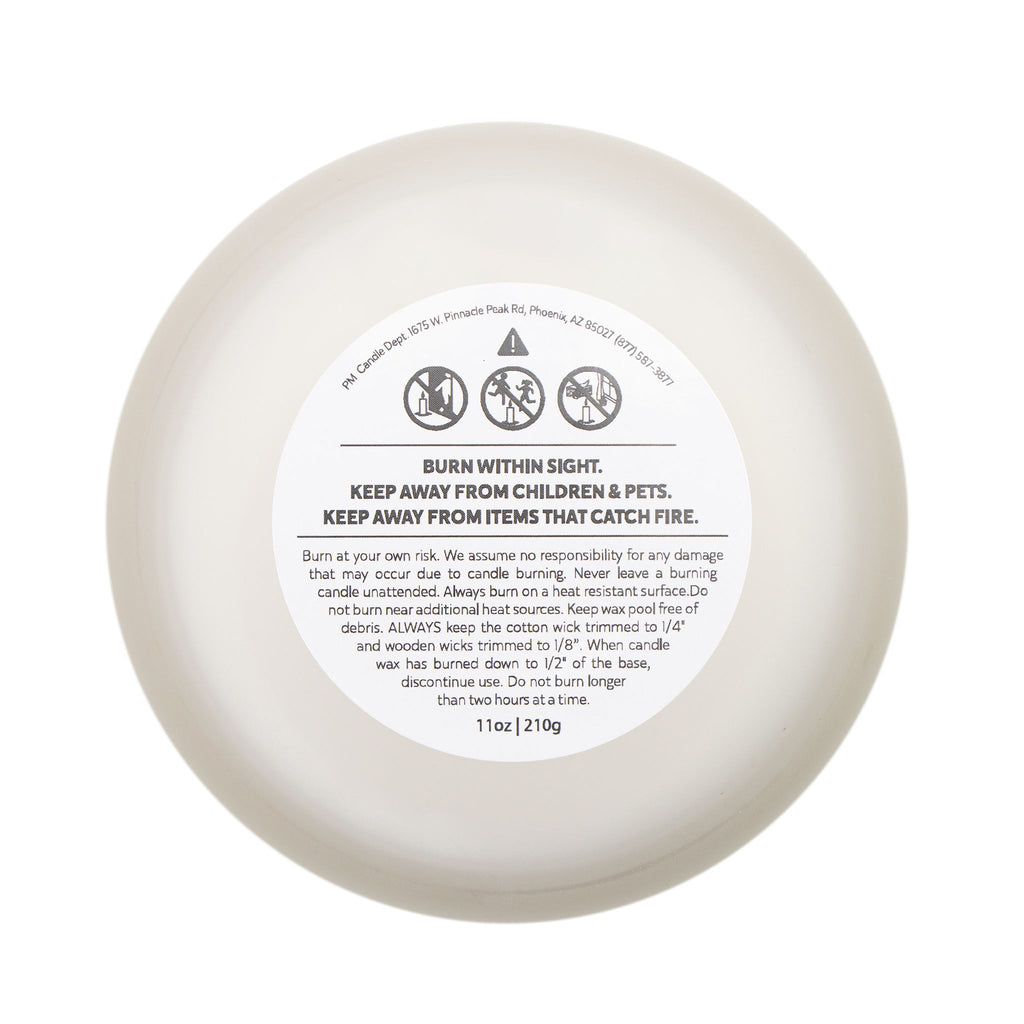 Blackberry Vanilla Candle Frosted Glass Candle, 11oz | Soy Wax, Wooden Lid