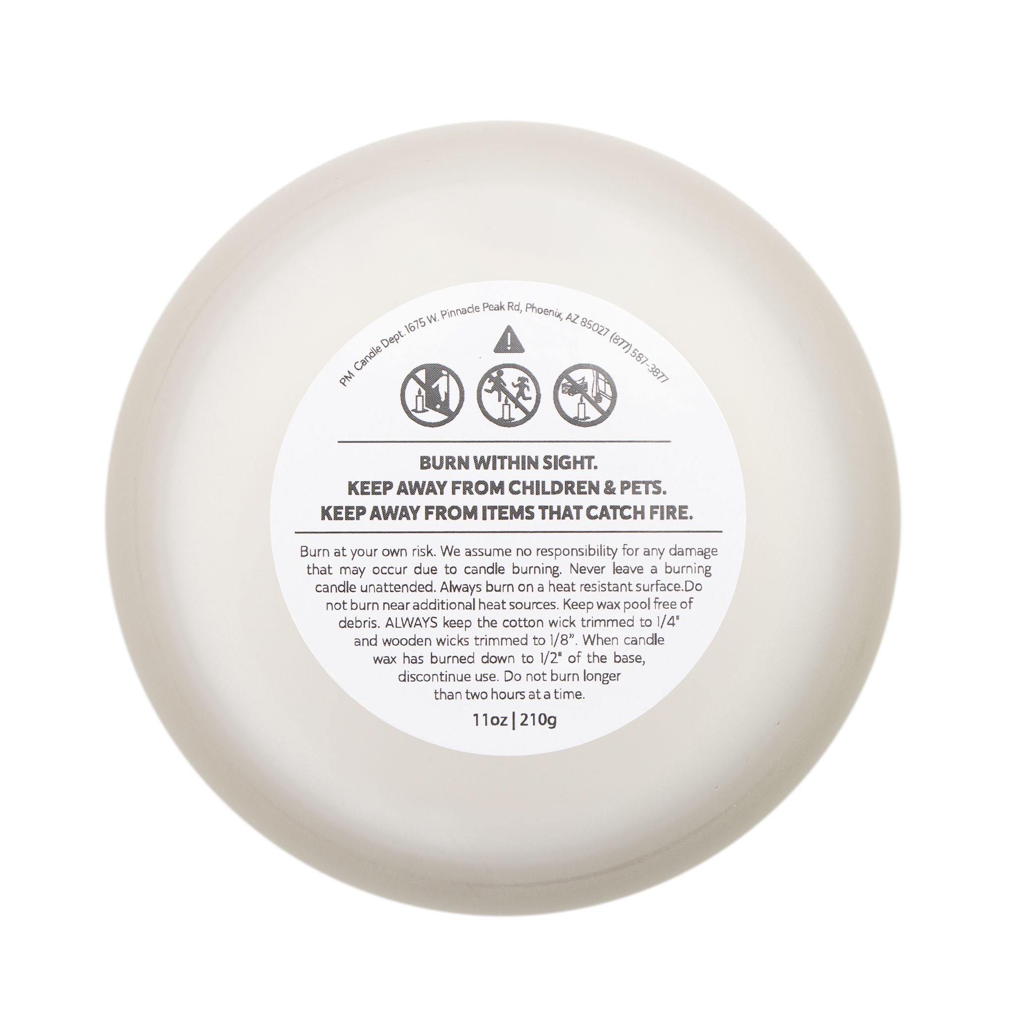 Blackberry Vanilla Candle Frosted Glass Candle, 11oz | Soy Wax, Wooden Lid