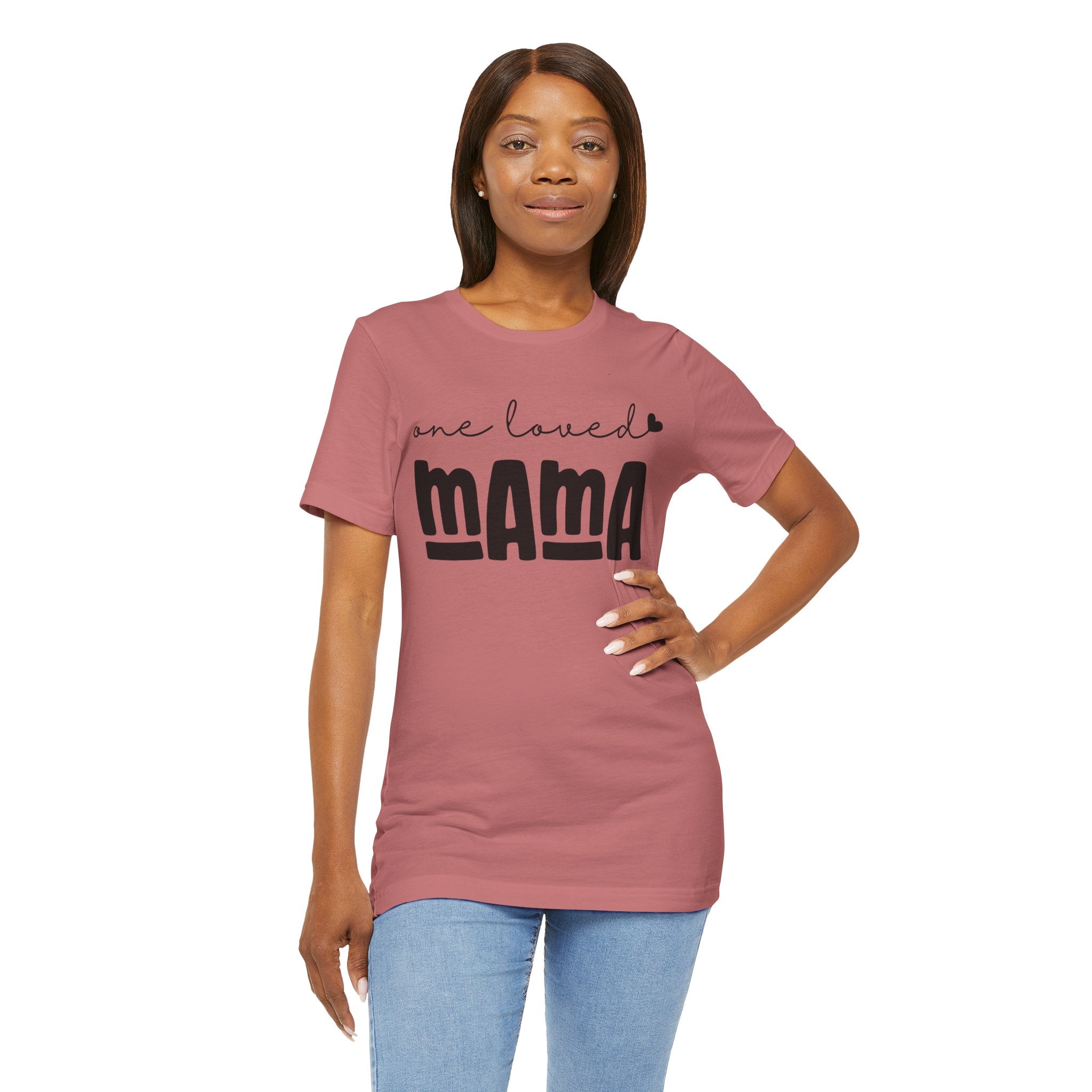 One Loved Mama T-Shirt | Mama Typography Tee, Mother's Day Shirt