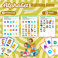 Alphabet Matching Game Printable | Letter Recognition Memory Game | Preschool & Kindergarten Phonics Activity | Fun ABC Matching Cards
