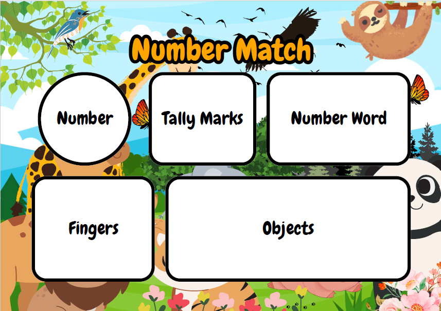 Animal Busy Book PDF Printable | Preschool Learning Activities | Farm Zoo Jungle Animals Tracing Counting Matching | Instant Download