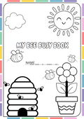 Bee Busy Book PDF Printable | Toddler Quiet Book | Bee Life Cycle Activities | Preschool Kindergarten Printable | Instant Download