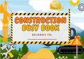 Construction Busy Book PDF Printable | Toddler Quiet Book | Excavator Crane Truck Activities | Preschool Learning | Instant Download