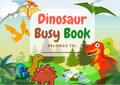 Dinosaur Busy Book PDF Printable | Toddler Quiet Book | Dinosaur Activities for Preschool | Tracing Matching Counting | Instant Download
