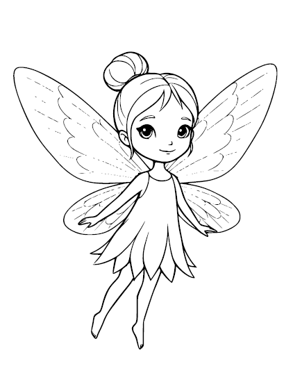 Fairies Coloring Book for Kids & Adults | Printable PDF | Cute Fairy Coloring Pages | Magical Forest Fairies | Instant Download
