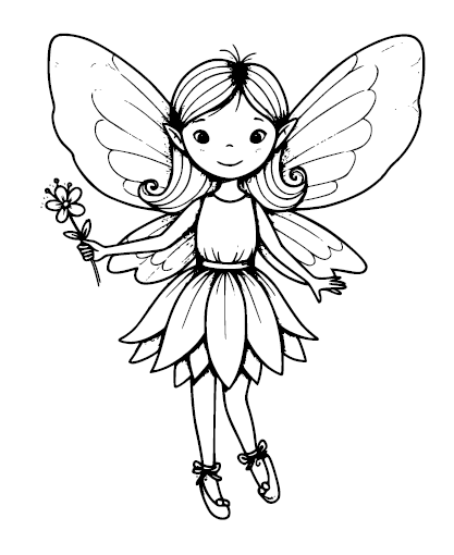 Fairies Coloring Book for Kids & Adults | Printable PDF | Cute Fairy Coloring Pages | Magical Forest Fairies | Instant Download
