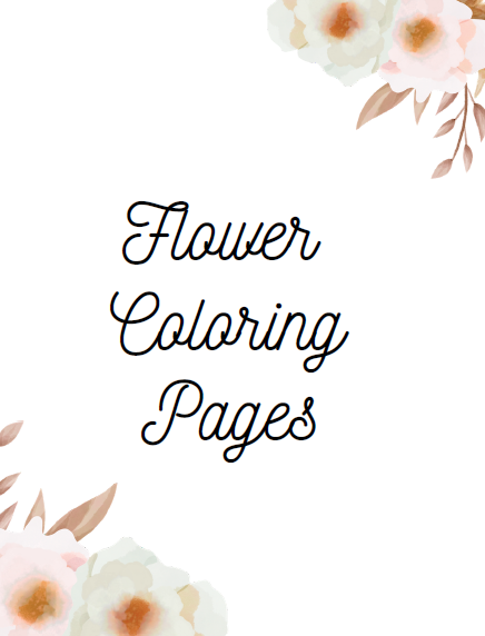 Flower Coloring Book for Adults & Kids | 134 Pages Printable PDF | Botanical Flowers Coloring Pages | Instant Download