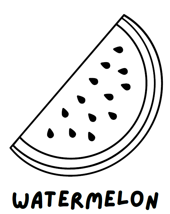 Fruits Coloring Book for Kids | 22 Pages Printable PDF | Fun Fruit Coloring Pages with Names | Instant Download