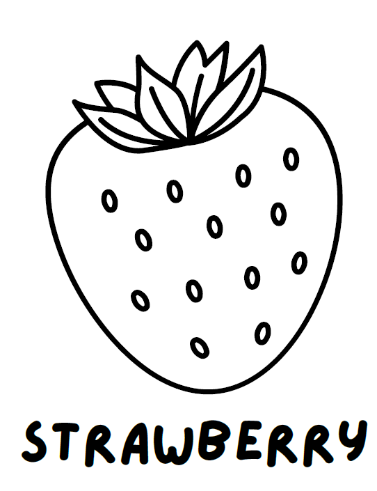 Fruits Coloring Book for Kids | 22 Pages Printable PDF | Fun Fruit Coloring Pages with Names | Instant Download