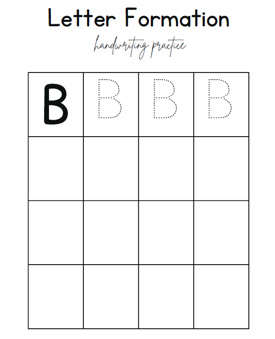 Letter Formation Handwriting Practice Workbook | 52 Pages Printable PDF | Trace & Write Alphabet A-Z | Preschool Kindergarten Homeschool