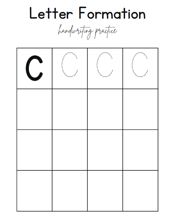 Letter Formation Handwriting Practice Workbook | 52 Pages Printable PDF | Trace & Write Alphabet A-Z | Preschool Kindergarten Homeschool