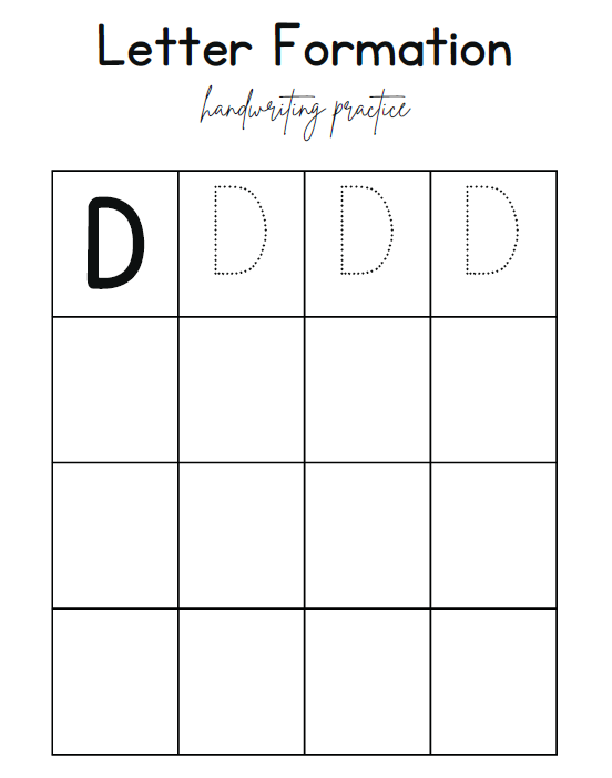 Letter Formation Handwriting Practice Workbook | 52 Pages Printable PDF | Trace & Write Alphabet A-Z | Preschool Kindergarten Homeschool