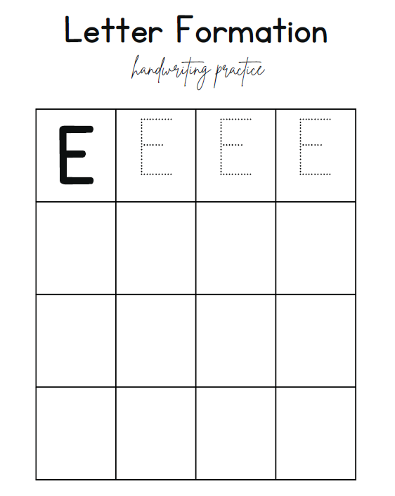 Letter Formation Handwriting Practice Workbook | 52 Pages Printable PDF | Trace & Write Alphabet A-Z | Preschool Kindergarten Homeschool