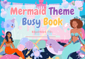 Mermaid Theme Busy Book | 64 Pages Printable PDF | Mermaid Activities for Kids | Name Practice | Preschool Busy Binder Instant Download