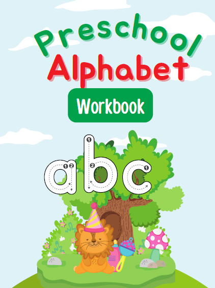 Preschool Alphabet Workbook 135 Pages | Printable PDF Letters A-Z | Tracing, Coloring, Activities | Kindergarten Prep Homeschool