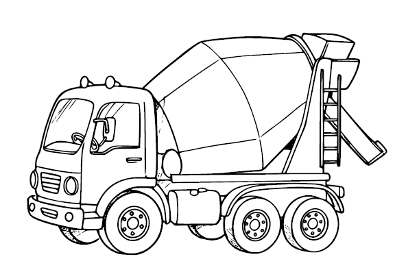 Trucks & Cars Coloring Book | 12 Pages Printable PDF | Big Trucks Dump Truck Excavator | Boys Coloring Pages Instant Download