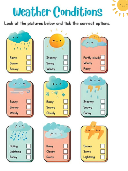 Weather Worksheets for Kids | 51 Pages Printable PDF | Weather Adventures Activity Book | Preschool Kindergarten Science & Learning