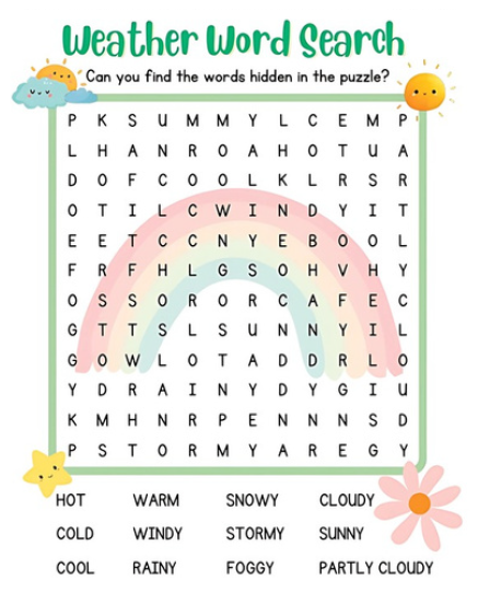 Weather Worksheets for Kids | 51 Pages Printable PDF | Weather Adventures Activity Book | Preschool Kindergarten Science & Learning
