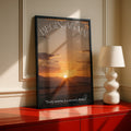 Begin Again Sunrise Motivational Poster, Every Sunrise Is a Second Chance Wall Art