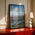 Bismarck North Dakota Poster, City Skyline Wall Art, Missouri River Print, ND Gift