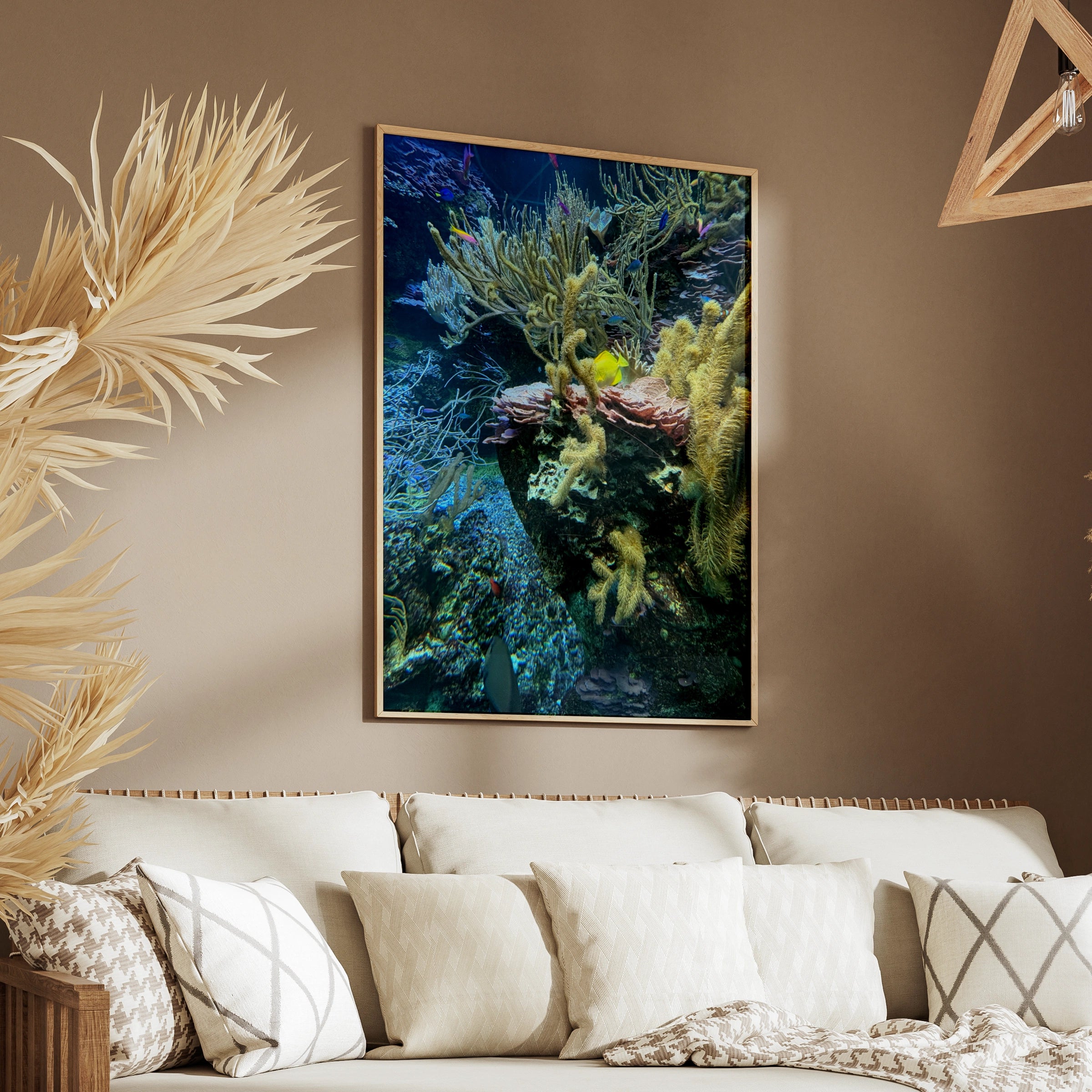 Coral Reef Fish Poster, Tropical Ocean Wall Art, Colorful Aquarium Print, Sea Life Decor